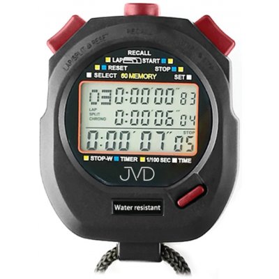 JVD Černé digitální profesionální stopky JVD ST3860