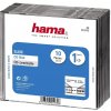 Pouzdro k MP3 Hama útlý obal na CD 00051275 1 CD/DVD/Blu-Ray transparentní, černá polystyren 10 ks