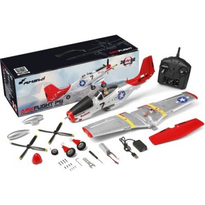 Amewi RC letadlo AMXFlight P51 4 kanály 3D/6G Trade e.K. RC_311886 RTF 1:10 – Hledejceny.cz