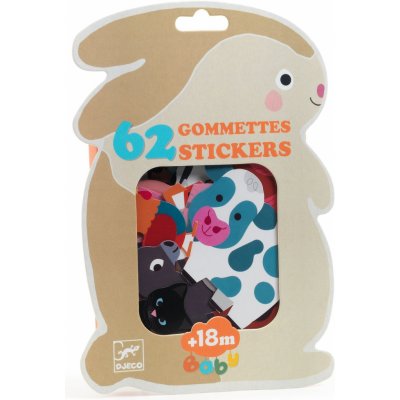 DJECO Moje první samolepky Zvířátka z farmy – Zboží Dáma