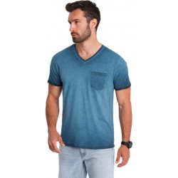 Ombre T-shirt OM-TSCT-22SS-002 V-7 navy Modrá