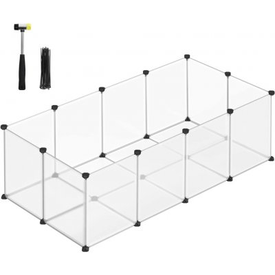 SONGMICS Ohrádka pro drobná zvířata variabilní 143 x 73 x 46 cm – Hledejceny.cz