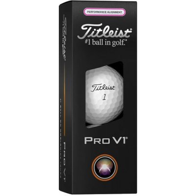 Titleist PRO V1 Performance Alignment bílo/růžové 3 ks – Zboží Mobilmania