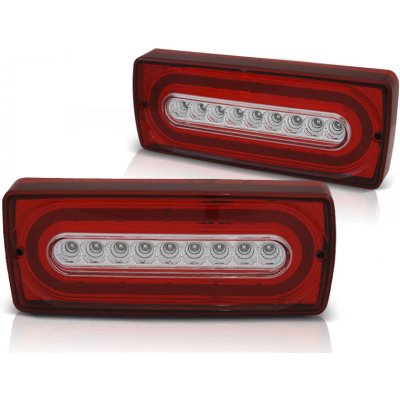 Tuning Tec Zadní světla MERCEDES G-KLASA W463 1990-2012 červeno-bílé LED | Zboží Auto