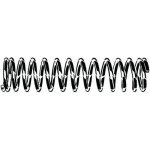 Spirální tlačná pružina DIN 2095 Pružinová ocel Pozinkované 0,5X4,5X25MM – Zboží Mobilmania