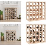 vidaXL Stojan na víno 58,5x33x60,5 cm Borovicový masiv – Zboží Dáma