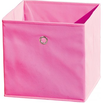 IDEA nábytek Textilní úložný box zpevněný růžový ID99200220 od 149 Kč -  Heureka.cz