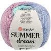 Příze YarnArt Summer Dream 4302 tyrkysová a růžová