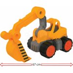 Worker Bagr Digger Power BIG pracovní stroj 67 cm gumová kola – Zbozi.Blesk.cz