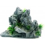 Aqua Nova Skála s rostlinou 21 x 13 x 16 cm – Hledejceny.cz