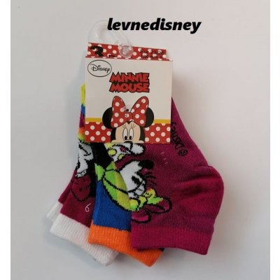 Minnie Dívčí kotníkové ponožky tm. 3 pack – Zboží Mobilmania