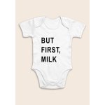 Milinko Body pro miminka krátký rukáv Nejprve mlíčko – Zboží Mobilmania