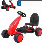 Mamido šlapací motokára Gokart s nafukovacími koly červená – Zboží Mobilmania