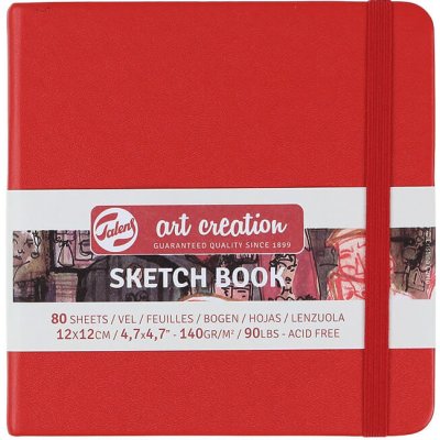 Art Creation Skicák červený 140 g m2 80 stran 12 x 12 cm – Zboží Mobilmania