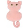 SleepWell Polštář /plyšák kočka mikrospandex růžová 30 cm