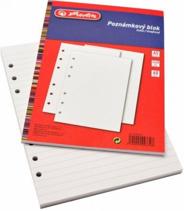 Herlitz Letter pad, white, DIN A5, 8, 14 x 21 cm, 50 sheets Herlitz Letter pad, white, DIN A5, 8, 14 x 21 cm, 50 sheets