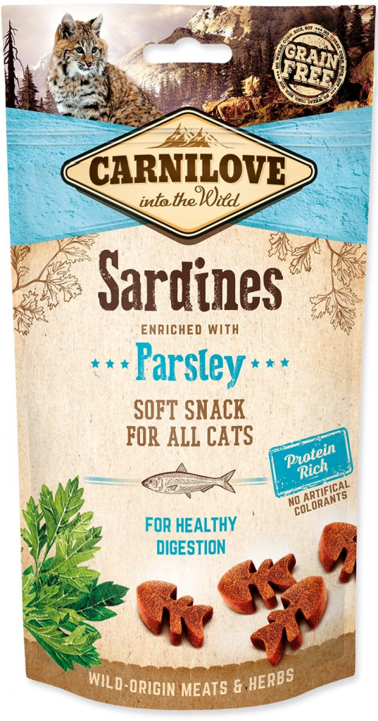 Carnilove Cat Semi Moist Snack Sardine with Parsley 50 g