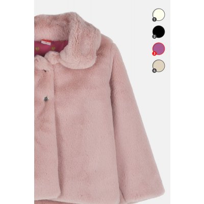 Joyce Bsc Fur Jacket růžová – Zboží Dáma