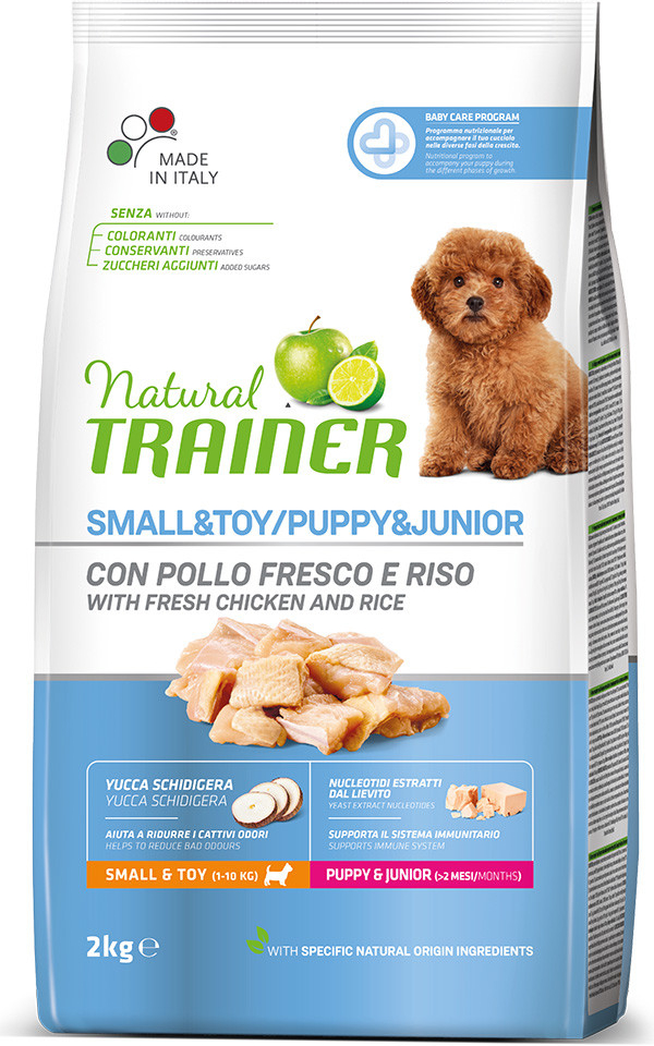 Natural Trainer Small & Toy Puppy & Junior kuřecí 2 kg