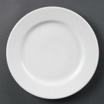 Olympia talíře Whiteware se širokým okrajem 310mm 6 ks – Sleviste.cz