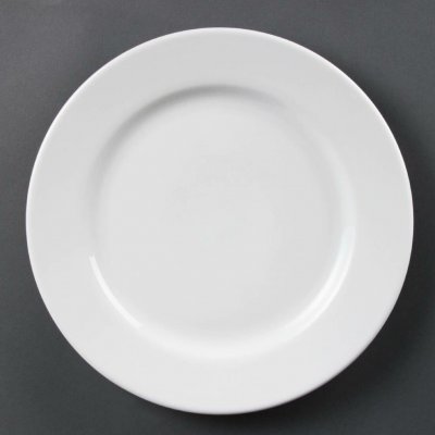 Olympia talíře Whiteware se širokým okrajem 310mm 6 ks – Sleviste.cz
