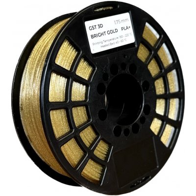 Filament GST3D PLA+ Zlatá s třpytkami 1,75mm 1kg – Zboží Živě