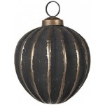 Clayre & Eef Zlatočerná skleněná vánoční ozdoba Aurora Noir 8*8 cm – Hledejceny.cz