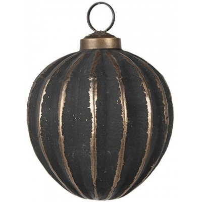 Clayre & Eef Zlatočerná skleněná vánoční ozdoba Aurora Noir 8*8 cm – Hledejceny.cz