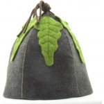 Velforia Čepice Listy tmavě šeda zelené listy – Zboží Dáma