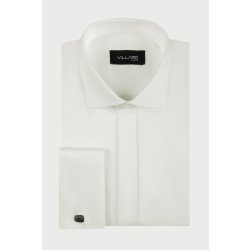 MMER pánská košile dlouhý rukáv slim fit manžetový knoflík ivory 065DSL