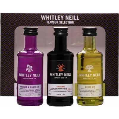 Whitley Neill Rhubarb + Original + Quince 43% 3 x 0,05 l (set)