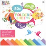 Creative Craft Group Papíry na origami 20 x 20 cm 80 ks mix barev – Zbozi.Blesk.cz
