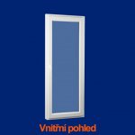 Domo-Okna Bílé balkonové dveře 60 x 200 cm jednokřídlé pravé otevíravé sklopné – Zboží Mobilmania
