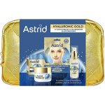 Astrid Hyaluronic Gold Astrid Hyaluronic Gold liftingové oční sérum s niacinamidem 15 ml + Astrid Hyaluronic Gold vyplňující krém proti vráskám 50 m + Astrid Hyaluronic Gold oční maska proti vráskám, – Sleviste.cz