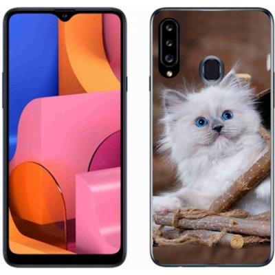 Pouzdro mmCase Gelové Samsung Galaxy A20S - bílé kotě – Zbozi.Blesk.cz