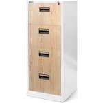 Jan Nowak Závěsná kartotéka V004A Bílá-dub sonoma – Sleviste.cz