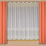 Forbyt voálová vitrážová záclona V0666 kytičky, vyšívaná, s bordurou, bílá, výška 40cm (v metráži) – Zboží Mobilmania