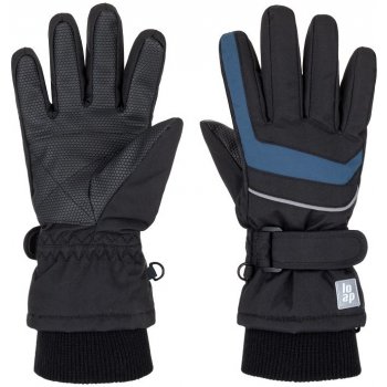 Loap Rulik chlapecké zimní lyžařské rukavice černé s modrou