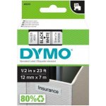 Dymo 45013 černý tisk/bílý podklad, 7m, 12mm – Zboží Dáma
