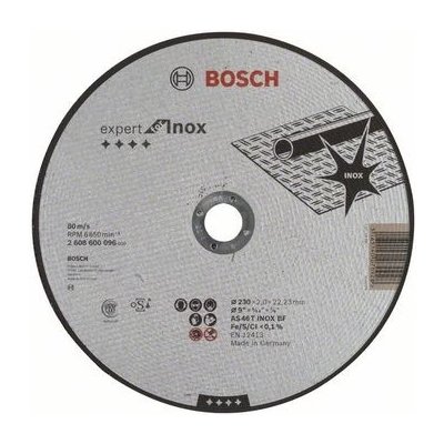 BOSCH 2608600096 / Řezací kotouč na kov a ocel / Průměr 230 x 22.23 mm / Šířka řezu 2.0 mm (2608600096) – Zboží Mobilmania