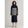 Dámské šaty Gant D2. Breton Knit Dress modrá