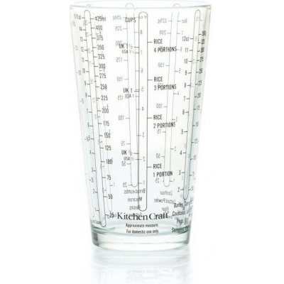 KitchenCraft Skleněná odměrka, do 425 ml – Sleviste.cz
