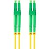 síťový kabel Lanberg FO-LALA-SD11-0010-YE optický patch, SM LC/APC-LC/APC duplex, LSZH G657A1 průměr 3mm, 1m, žlutý