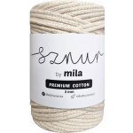 MILA Bavlněná šňůra PREMIUM COTTON 3mm/100m - ECRU ZLATÁ/PCG118 – Zboží Dáma
