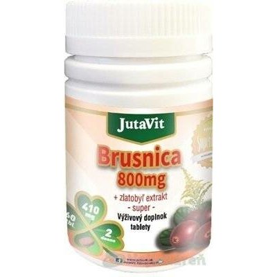 JutaVit Brusinka 800 mg + zlatobýl extrakt 60 tablet – Hledejceny.cz