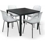 Nábytek Texim Elegantní zahradní set - Viking M + 4x židle GABY šedá – Hledejceny.cz