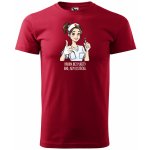 Sablio Tričko s potiskem pro zdravotní sestru Hrdina bez pláště? Ano jsem sestřička červené – Hledejceny.cz