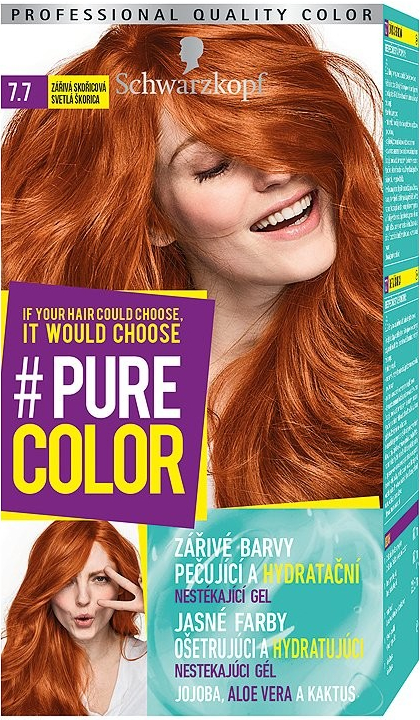 Schwarzkopf Pure Color barva na vlasy Zářivá Skořicová 7.7, 60 ml od 150 Kč  - Heureka.cz
