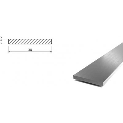 Nerezová plochá ocel 30x5 - stříhaná (1.4301/7) – Hledejceny.cz