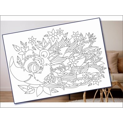 Radost v písku Šablona na pískování ježek mandala – Zboží Dáma